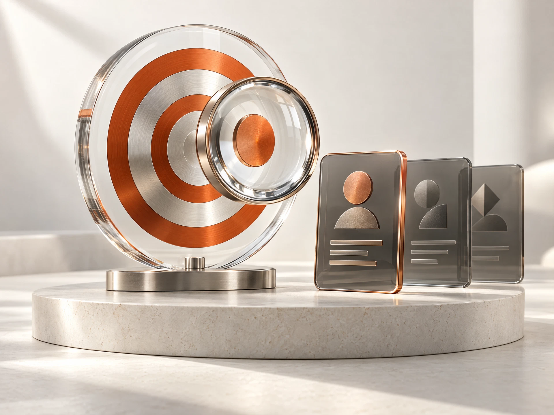 Polished 3D concept for Alma Hunter: $10,000+ B2B solution sellers